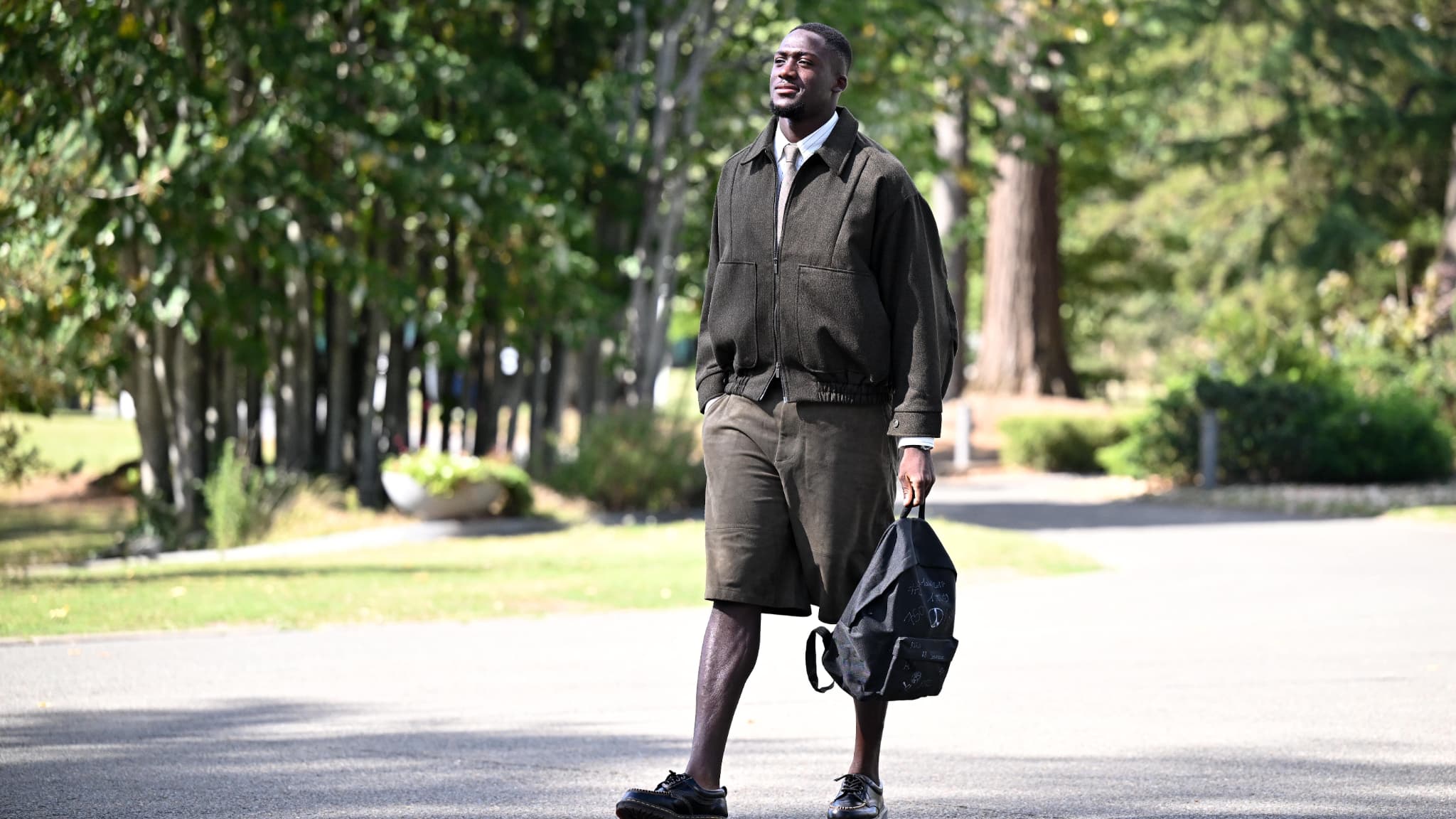 Ibrahima Konaté à son arrivée à Clairefontaine le 1er septembre 2025