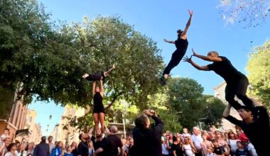 À Toulon, les acrobates du collectif XY ont clôturé l'opération Quartiers en liberté en beauté