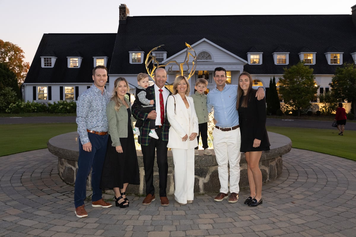 Mario Bouchard et sa famille au club de golf du Royal Québec le week-end dernier.