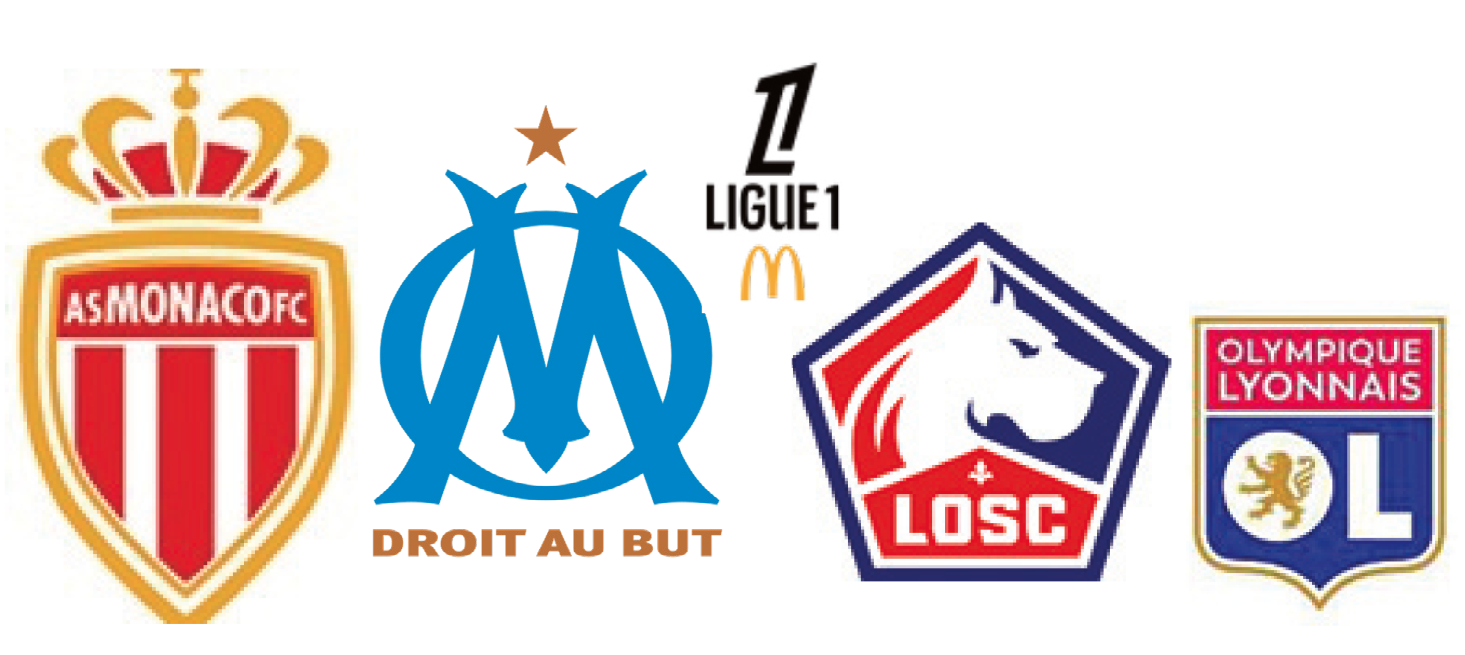 Monaco toujours légèrement plus fort que l'OM, devant Lille et Lyon...