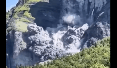 Un important éboulement provoque la chute de 12 000 m3 de roche en Haute-Savoie
