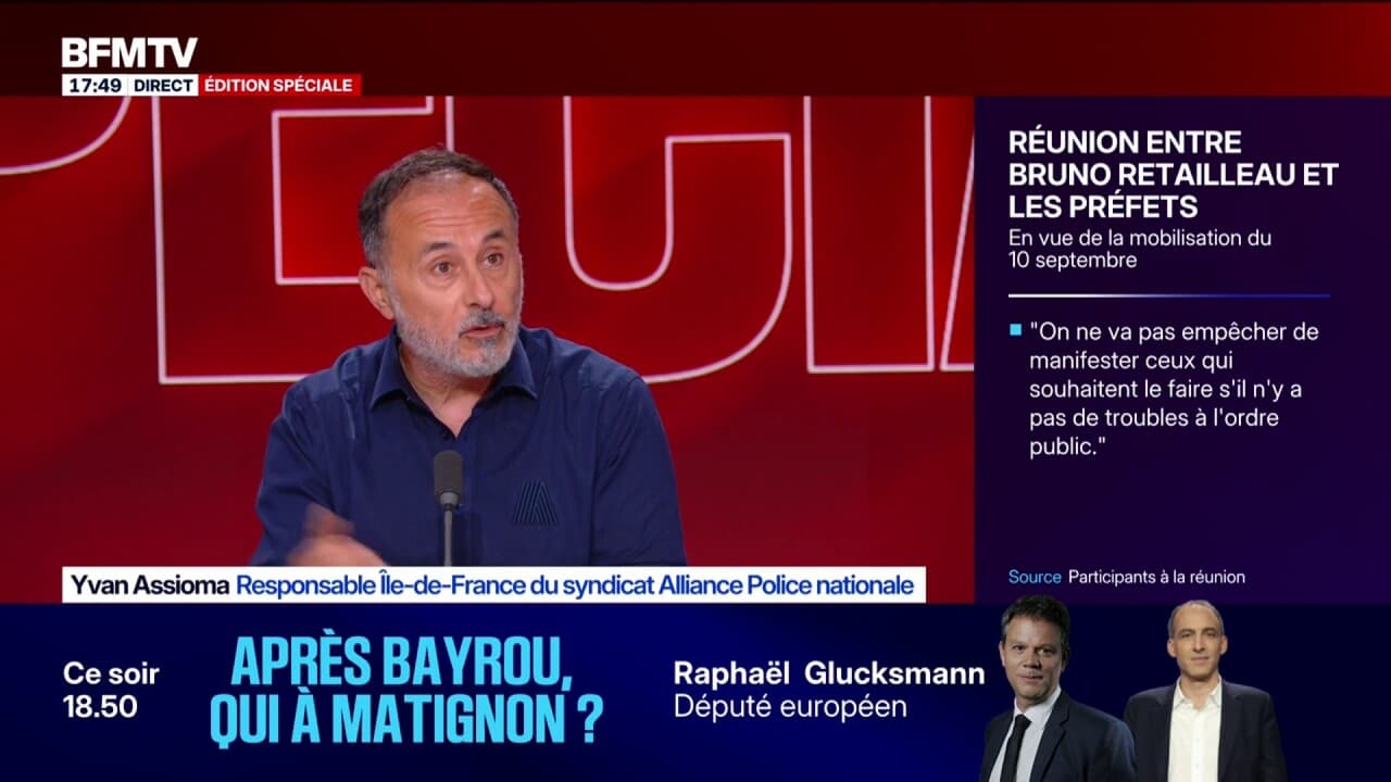 "80.000 policiers, c'est un peu la jauge qu'on a eu pendant les gros week-ends gilets jaunes", indique Yvan Assioma, responsable Île-de-France du syndicat Alliance Police nationale