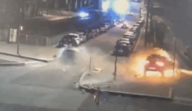 Quatre blessés dont un grave après une course-poursuite qui s’est terminée en accident spectaculaire dans les rues de Rouen