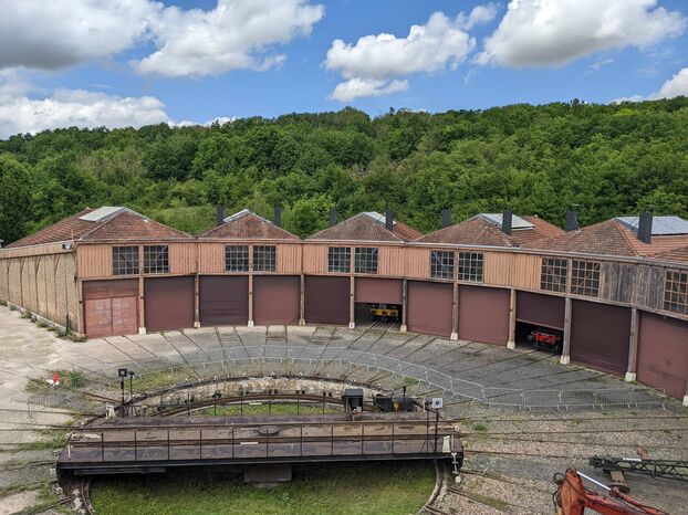 La Rotonde ferroviaire de Longueville, en Seine-et-Marne, va bénéficier des fonds du Loto du patrimoine pour sa restauration. AJECTA