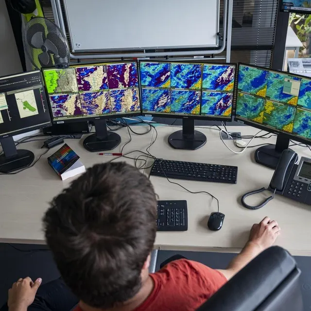 photo la station météo france de saint-jacques-de-la-lande couvre l’ensemble des prévisions et alertes de 20 départements dans la zone de l’ouest.  ©  lucie morel / ouest-france