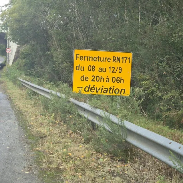 photo une signalétique prévient déjà des futurs travaux.  ©  po