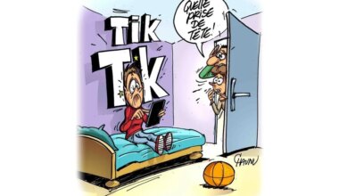 Le dessin de Chaunu : les parents face à Tik Tok