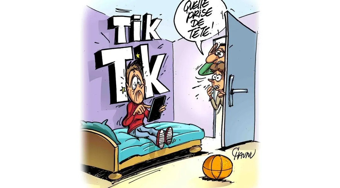 Le dessin de Chaunu : les parents face à Tik Tok