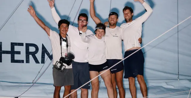 photo  biotherm, skippé par paul meilhat, vainqueur de the ocean race europe 2025.  ©  lloyd images / the ocean race europe 2025 