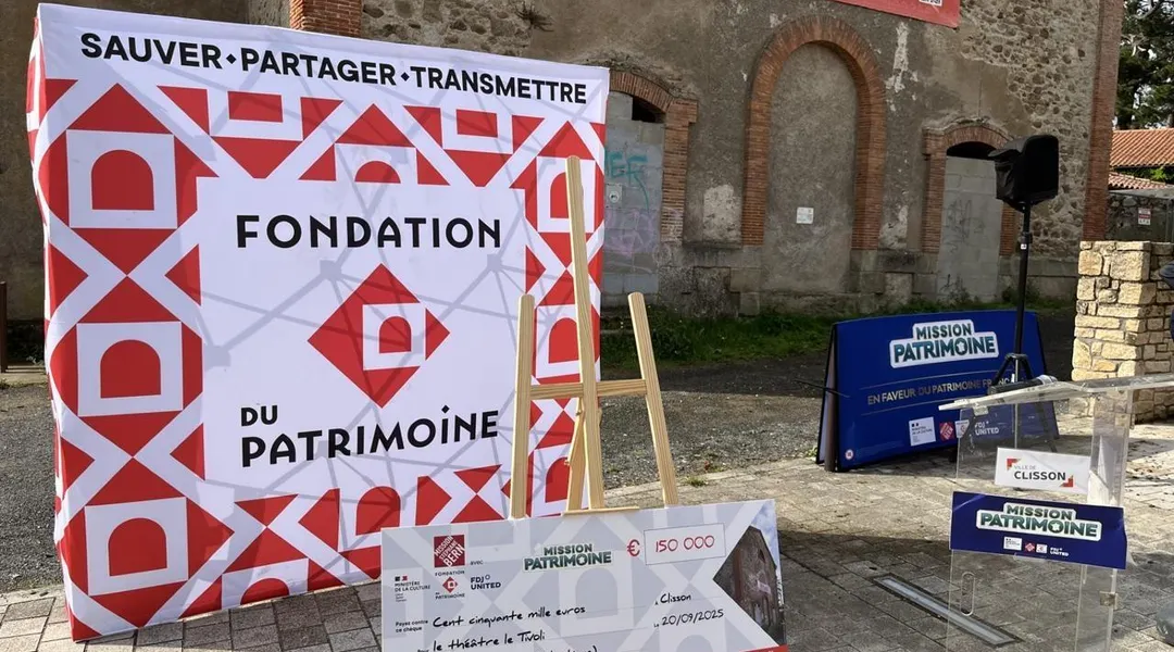 Un chèque de 150 000€ a été remis pour sauver ce théâtre près de Nantes