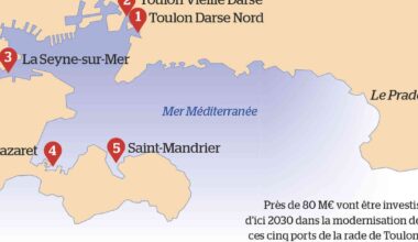 dans la rade de Toulon, cinq ports de plaisance à rajeunir