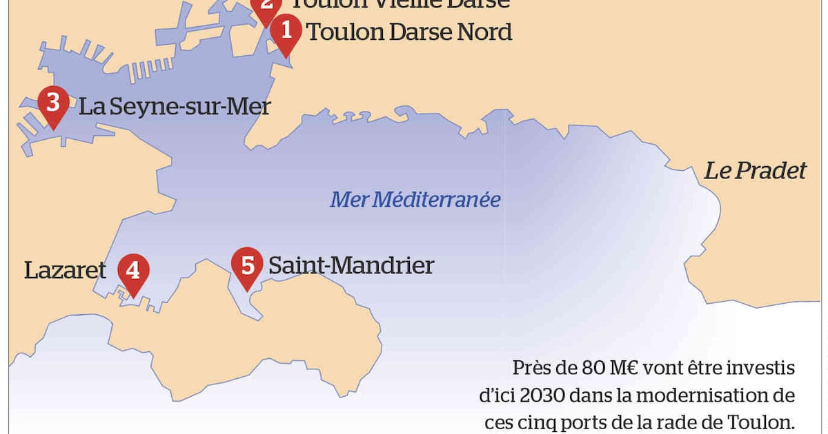dans la rade de Toulon, cinq ports de plaisance à rajeunir