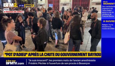 Quelques centaines de personnes rassemblées à Paris après la chute du gouvernement Bayrou