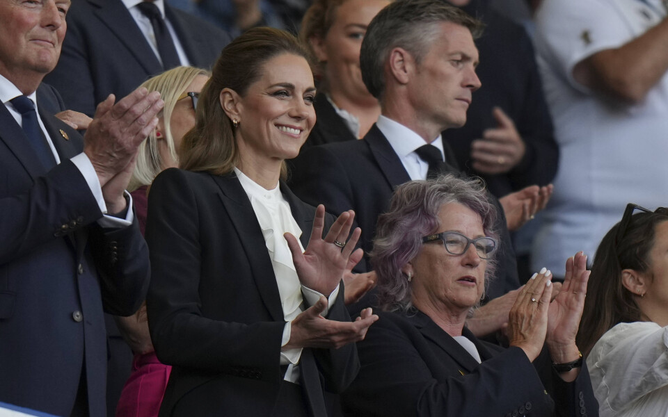 Kate lors du match Angleterre-Australie, à Brighton, le 6 septembre 2025, à l'occasion de la Coupe du monde féminine de rugby.