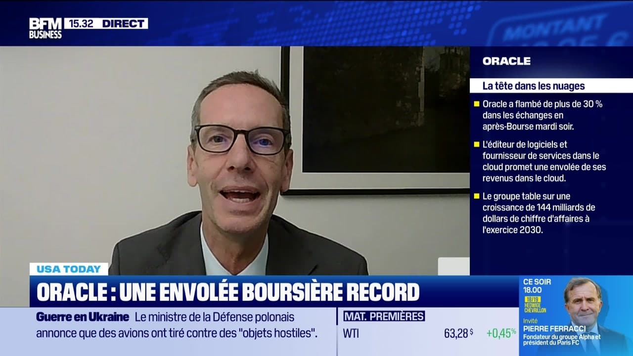 USA Today : "Oracle s'envole, son carnet de commandes boosté par l'IA", par John Plassard