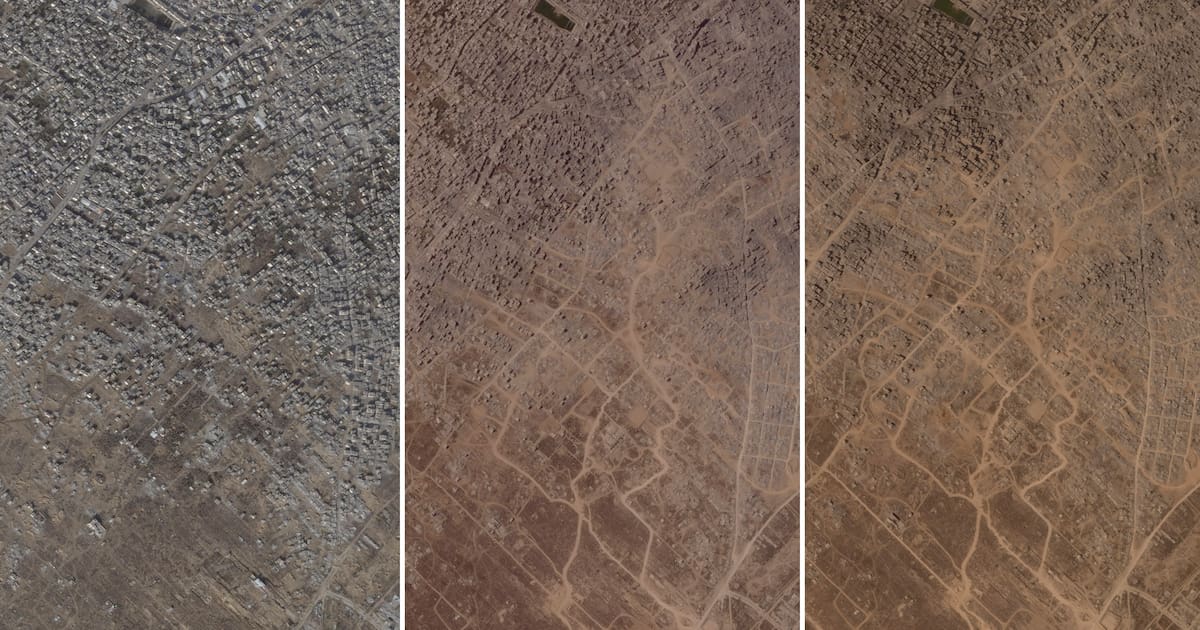 De nouvelles images satellite révèlent la destruction en cours de la ville de Gaza et l’avancée des troupes israéliennes – Libération