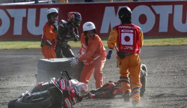 chute spectaculaire et fracture d'une clavicule pour Jorge Martin au GP du Japon