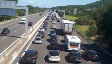 un accident sur l'A7 à hauteur de Plombières dans le sens Marseille-Lyon, 4 blessés