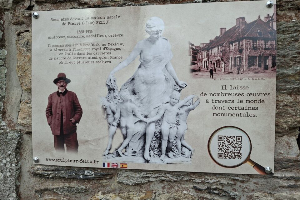 Guerlédan-Le Pape-plaque commémorative-Pierre-Feitu