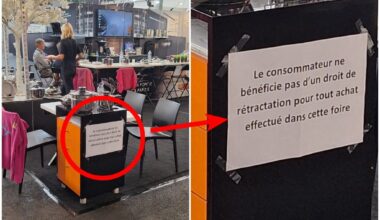 pourquoi voit-on ces affiches à la foire de Strasbourg ?