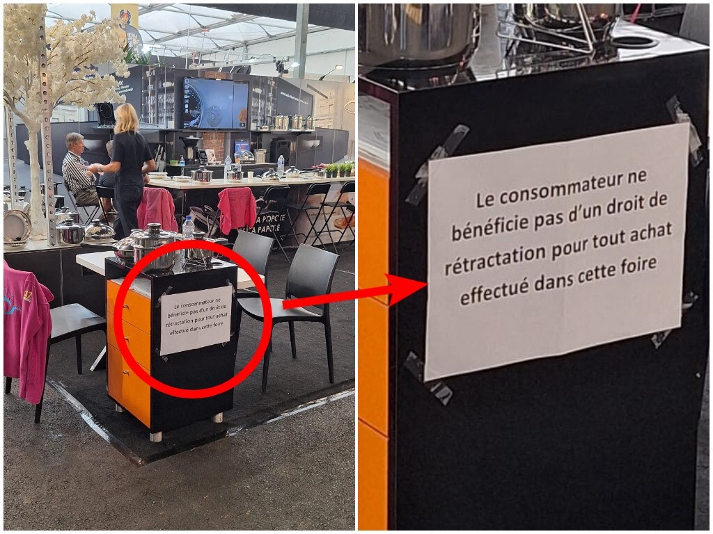 pourquoi voit-on ces affiches à la foire de Strasbourg ?