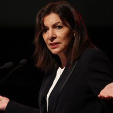 La candidate PS à la présidentielle Anne Hidalgo à Paris, le 13 janvier 2022.