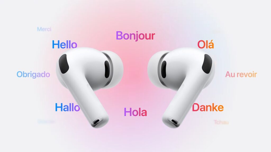 La traduction en direct des AirPods Pro 3 // Source : Captures d'écran Numerama