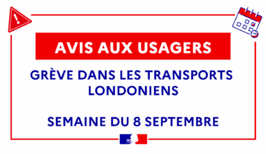 Avis aux usagers - Grève dans les transports londoniens