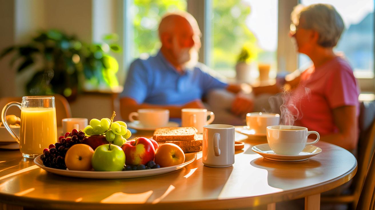 Illustration de l'impact de l'heure du petit-déjeuner sur la santé et la longévité.