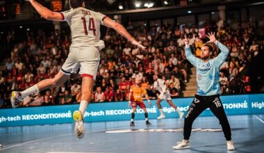 EN IMAGES. Dans un Palais survolté, les Vikings de Caen se battent jusqu'au bout face au Paris SG