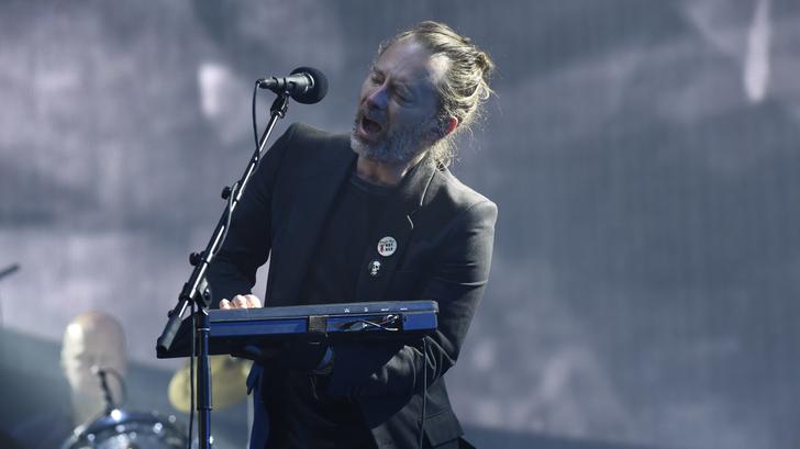 Radiohead, ici en juillet 2017, en tant que tête d’affiche du festival de musique TRNSMT à Glasgow.