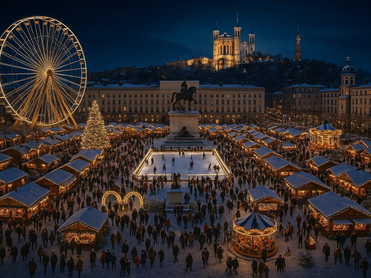 Lyon. Un marché de Noël "magistral" et géant place Bellecour : la proposition d'un Lyonnais