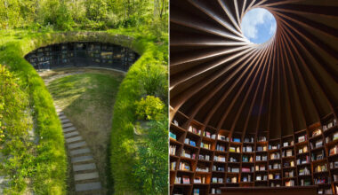 Au Japon, cette bibliothèque est creusée dans la terre pour se fondre dans le paysage