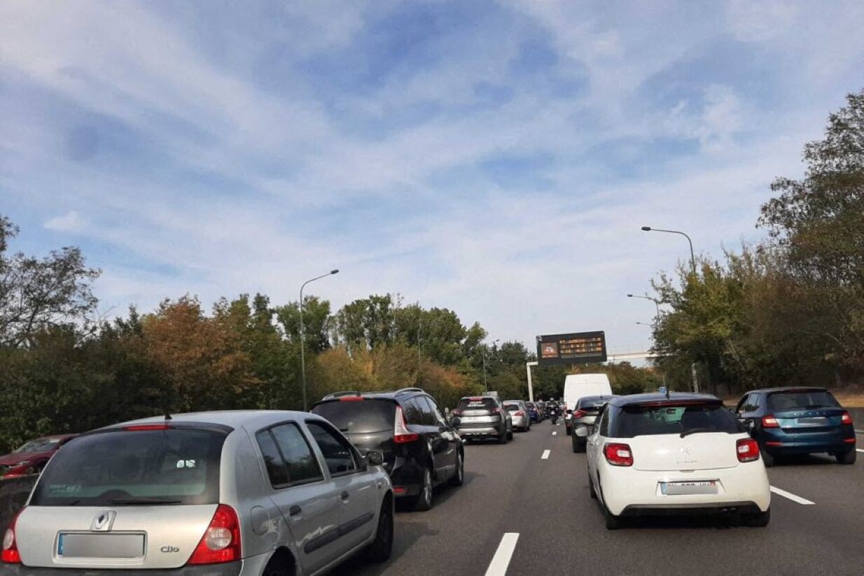 trois véhicules impliqués, un gros bouchon en cours