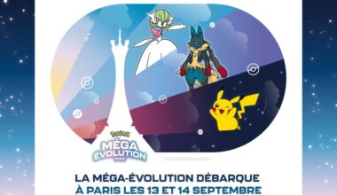 L’évènement Pokémon Méga-Évolution s’installe à Paris les 13 et 14 septembre !