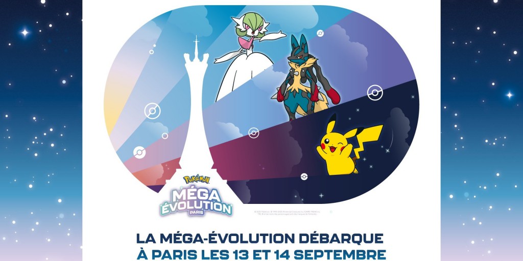 L’évènement Pokémon Méga-Évolution s’installe à Paris les 13 et 14 septembre !