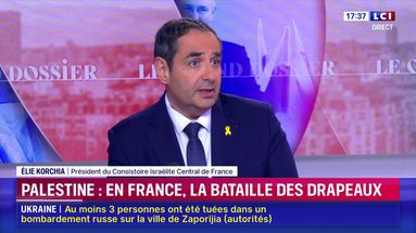 "C'est le drapeau français qui doit être sur les mairies", affirme Elie Korchia président du Consistoire israélite central de France