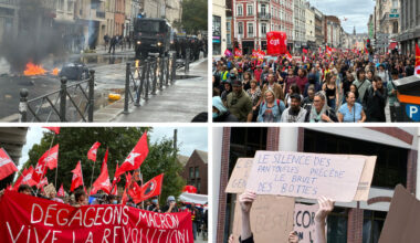 "Bloquons tout". Cortège, pancartes, dégradations... Revivez la manifestation à Lille