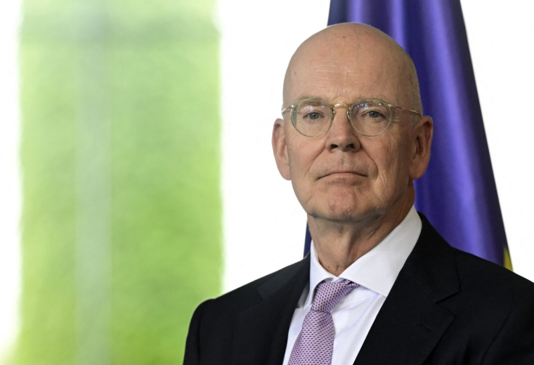 Martin Blessing à Berlin, le 22 septembre 2025. ( AFP / JOHN MACDOUGALL )