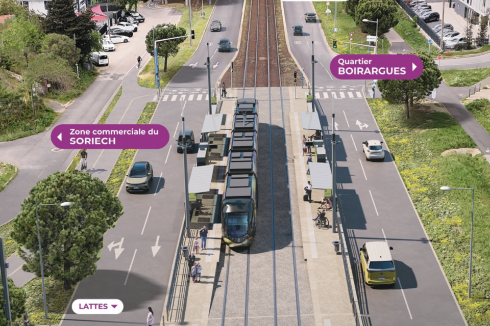 Une liaison routière sera créée à Lattes entre le chemin du Mas Rouge et le chemin de Soriech.