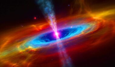 Illustration de la croissance rapide d'un quasar défiant les limites théoriques.