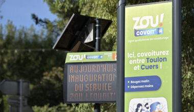 Inauguration pour la nouvelle ligne de covoiturage ZOU ! entre Toulon et Cuers - Région Sud