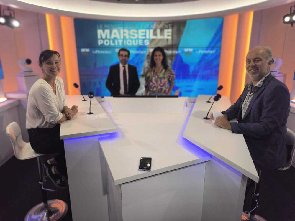 Sur le plateau de Marseille Politiques, un débat Caradec-Barles à fleurets mouchetés