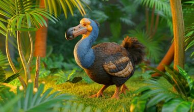 Illustration de la résurrection potentielle du dodo grâce aux avancées en biotechnologie.