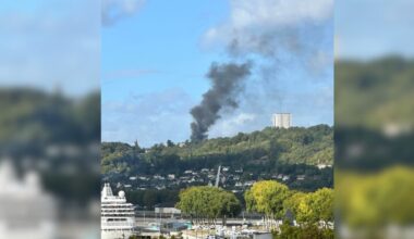 un Teor prend feu près de Rouen, les passagers évacués du bus