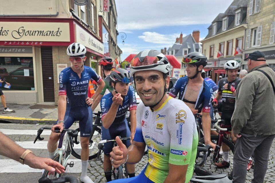 Olgun Serkan, le vainqueur de la course, a confié sa joie après ce finish très disputé