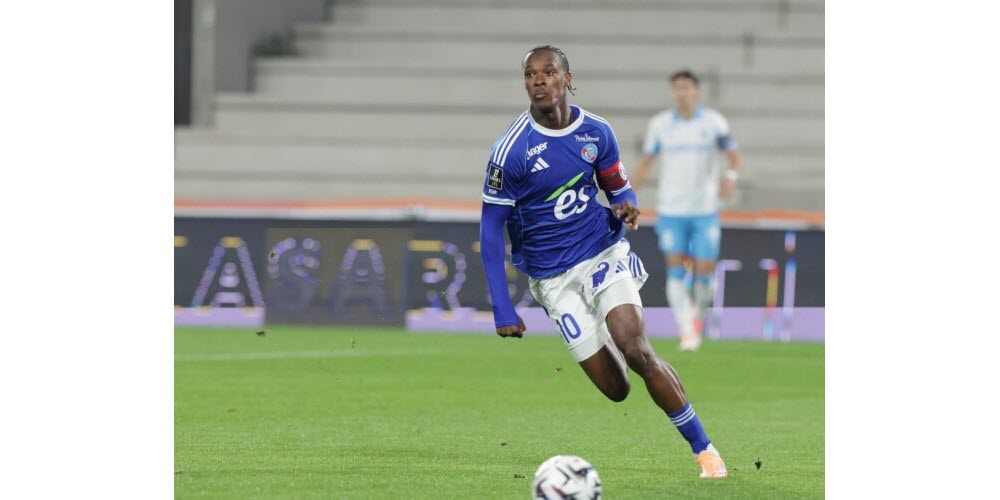 Emmanuel Emegha et le Racing veulent passer la cinquième. Photo Laurent Réa