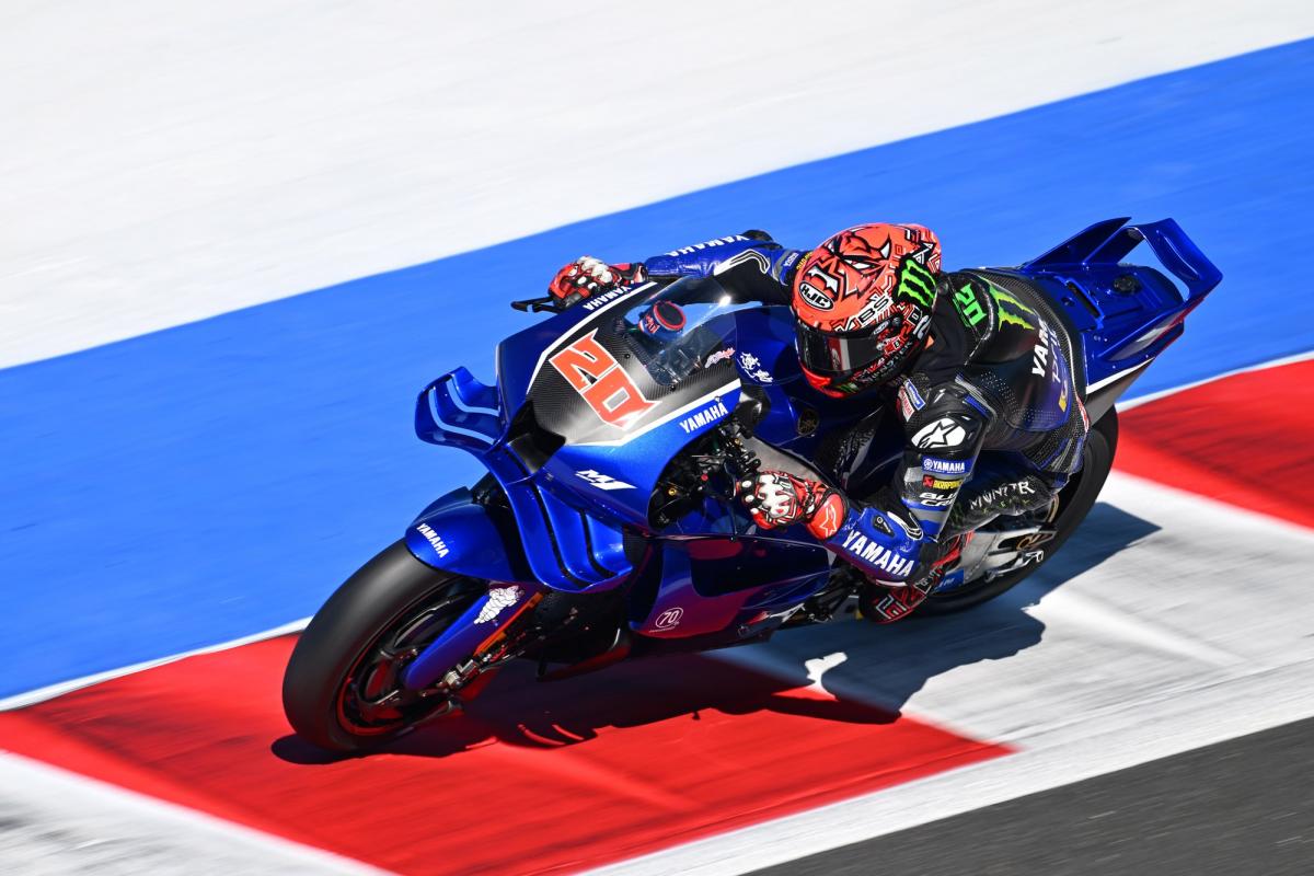 « Le V4 n'est pas le problème » : Fabio Quartararo donne son avis sur le nouveau moteur de sa Yamaha - L'Équipe