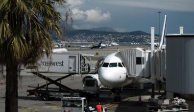 à l’aéroport de Nice, la moitié des vols annulés dans la soirée et un trafic perturbé toute la journée