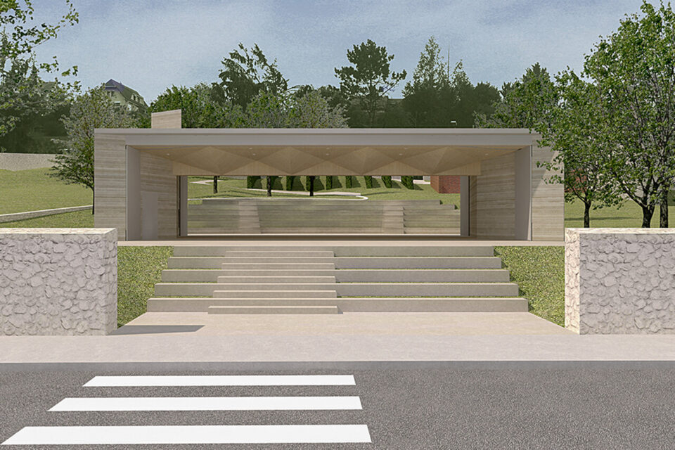 La Halle, une image contemporaine, au coeur du village.